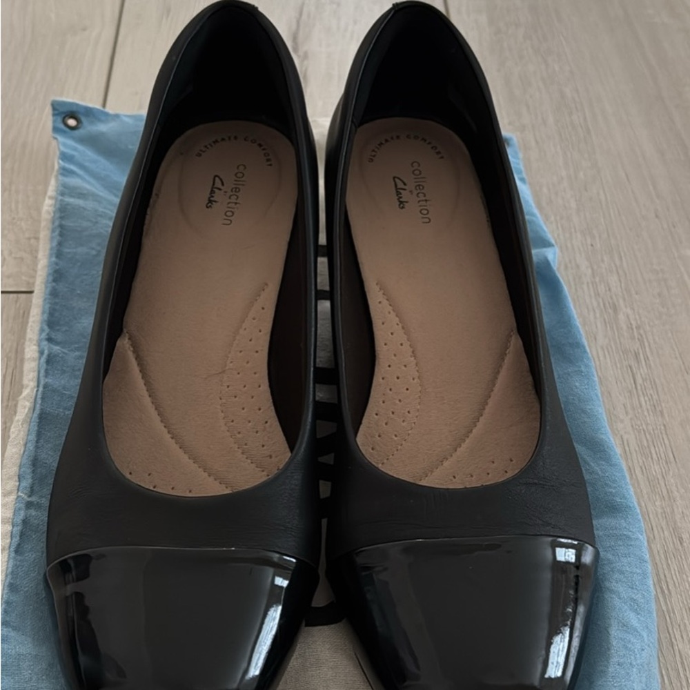 Clarks Women's Black Flats